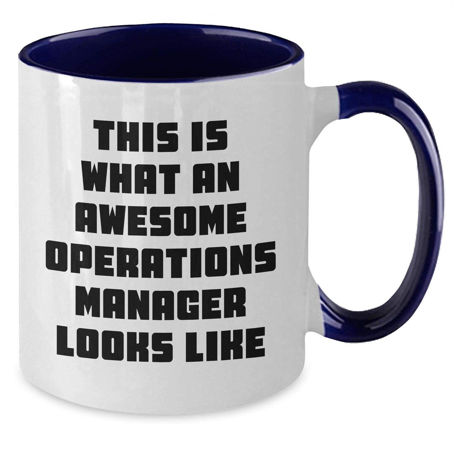 Funny Operations Manager Gifts from Friends for Him - This Is What An Awesome Operations Manager Looks Like Two Tone Coffee Mug for Dad's Special Day - The Buy Boom