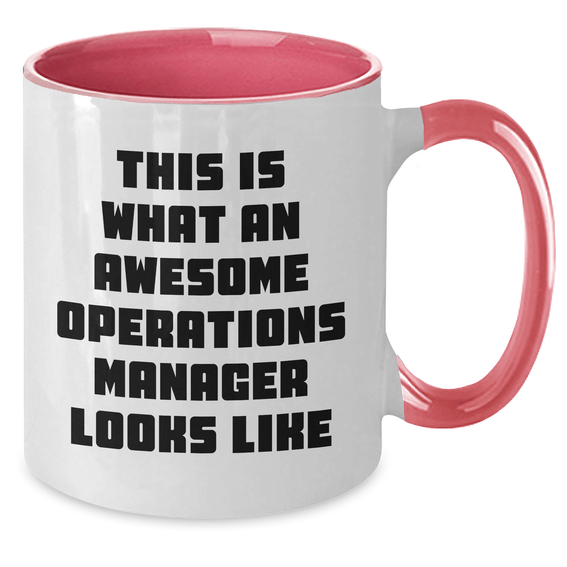 Funny Operations Manager Gifts from Friends for Him - This Is What An Awesome Operations Manager Looks Like Two Tone Coffee Mug for Dad's Special Day - The Buy Boom