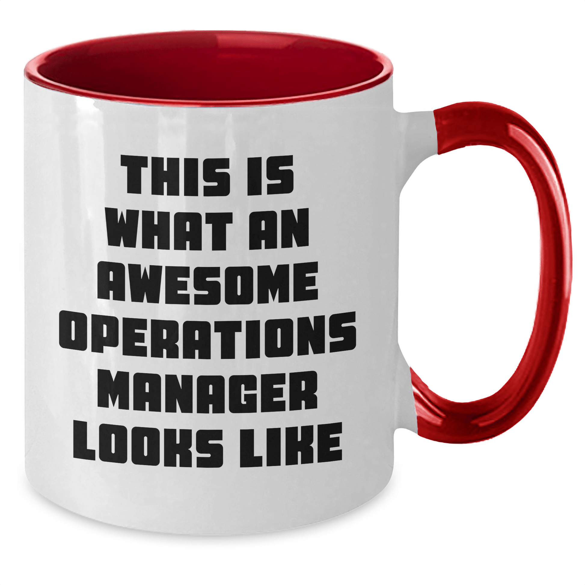 Funny Operations Manager Gifts from Friends for Him - This Is What An Awesome Operations Manager Looks Like Two Tone Coffee Mug for Dad's Special Day - The Buy Boom