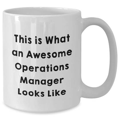 Funny Operations Manager Gifts from Men to Operations Manager, White Coffee Mug for Father's Day - The Buy Boom