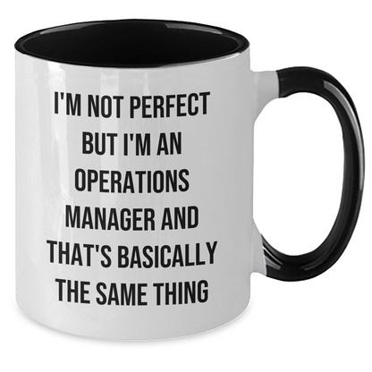 Funny Operations Manager Gifts, Two Tone Coffee Mug for Him, Gifts from Friends, Inspirational Quote for Operations Manager, Father's Day Unique Gifts - The Buy Boom
