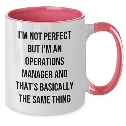 Funny Operations Manager Gifts, Two Tone Coffee Mug for Him, Gifts from Friends, Inspirational Quote for Operations Manager, Father's Day Unique Gifts - The Buy Boom