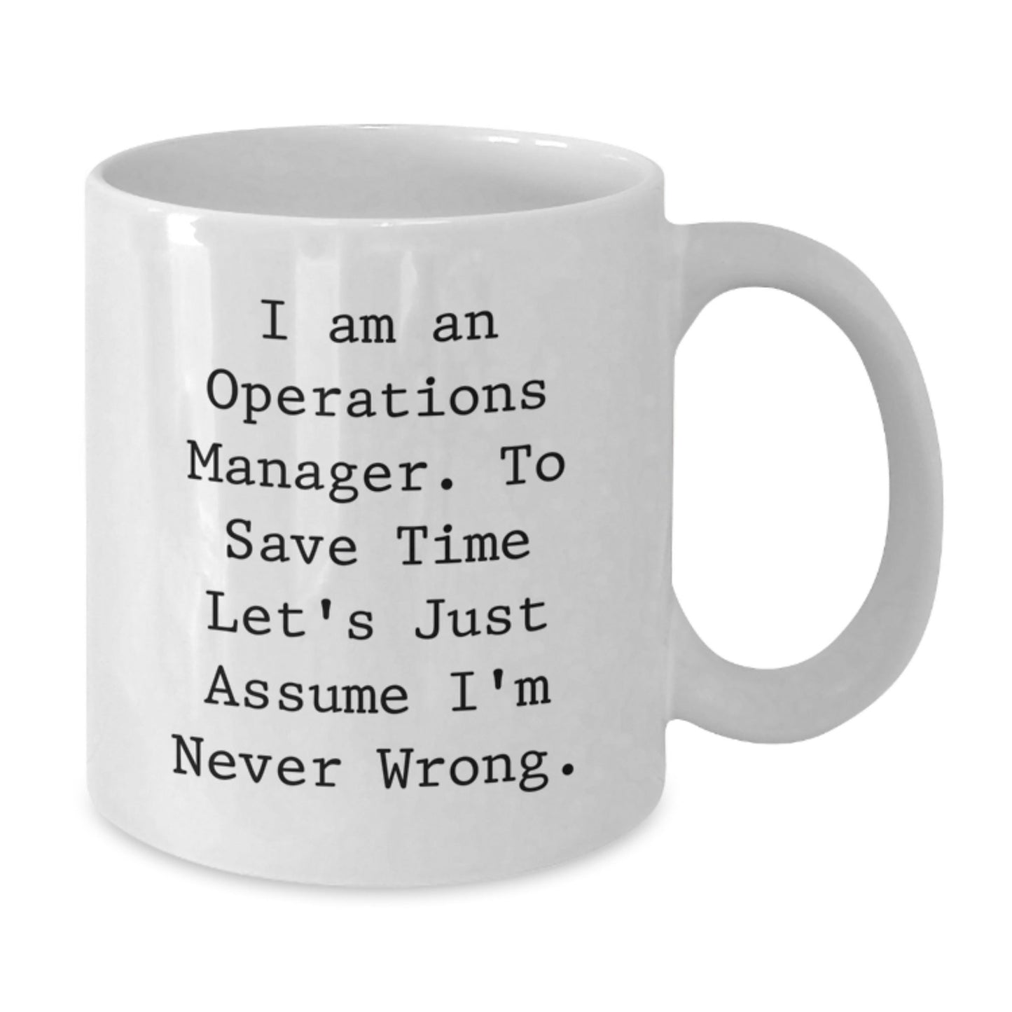 Funny Operations Manager White Coffee Mug Gifts for Men from Coworkers - Christmas Unique Gifts - The Buy Boom