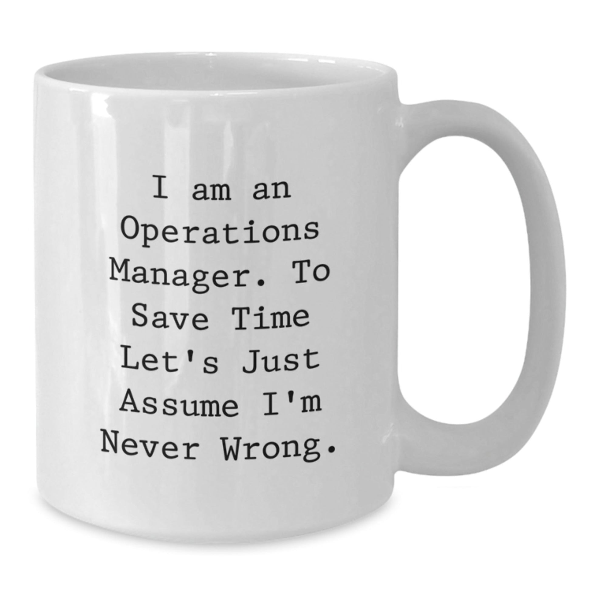 Funny Operations Manager White Coffee Mug Gifts for Men from Coworkers - Christmas Unique Gifts - The Buy Boom