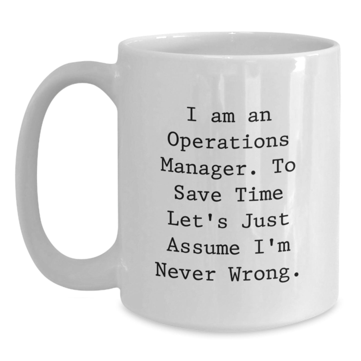 Funny Operations Manager White Coffee Mug Gifts for Men from Coworkers - Christmas Unique Gifts - The Buy Boom