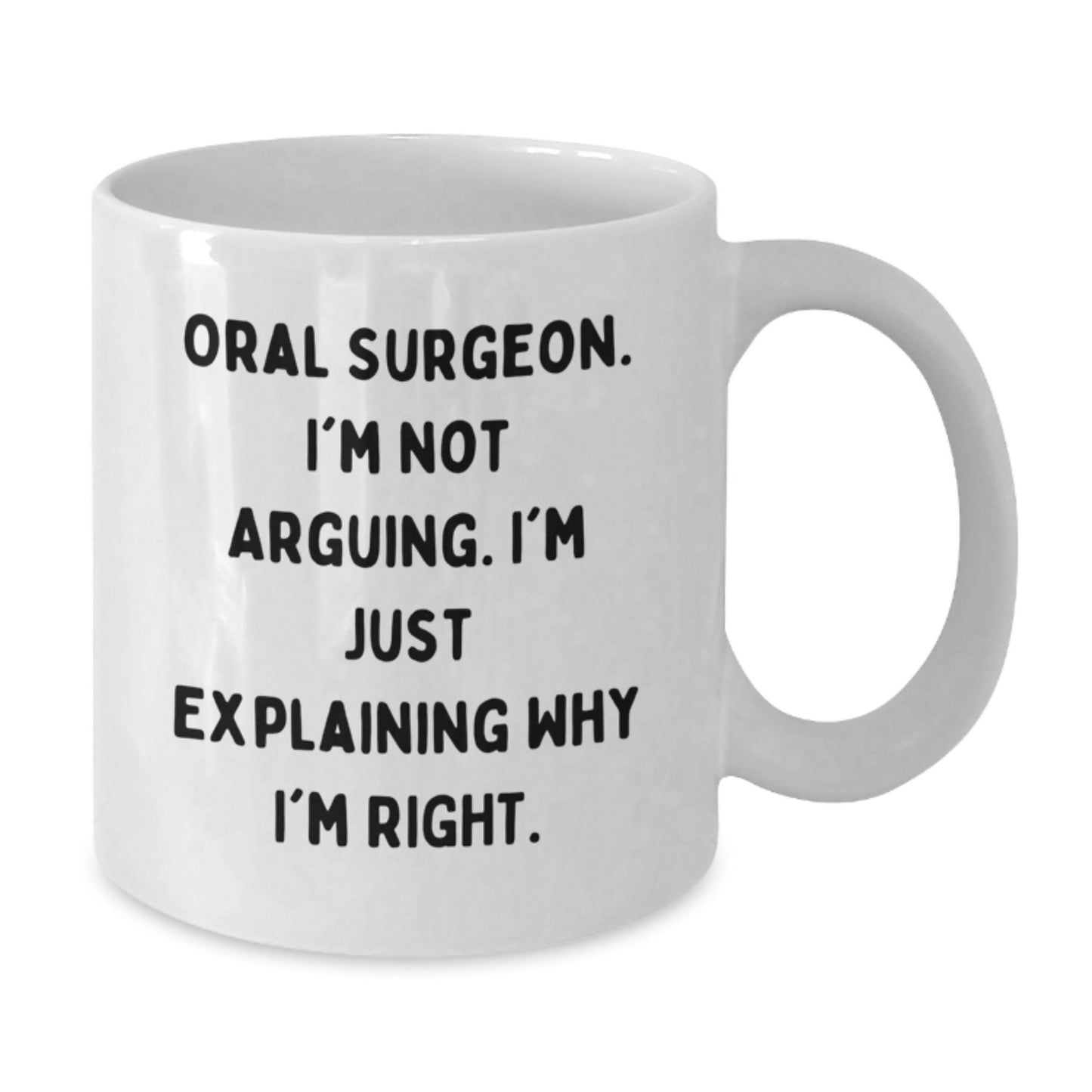 Funny Oral Surgeon Gifts for Men from Family, White Coffee Mug Unique Christmas Memorable Presents - The Buy Boom