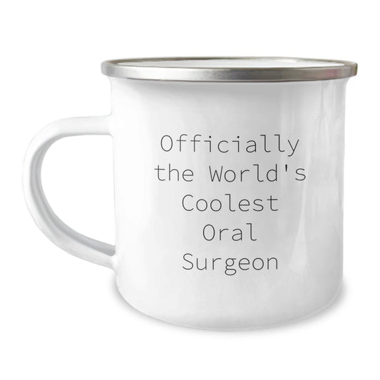 Funny Oral Surgeon Gifts for Men - Officially The World's Coolest Oral Surgeon Camping Mug, Funny Oral Surgeon Christmas Unique Gifts from Friends - The Buy Boom