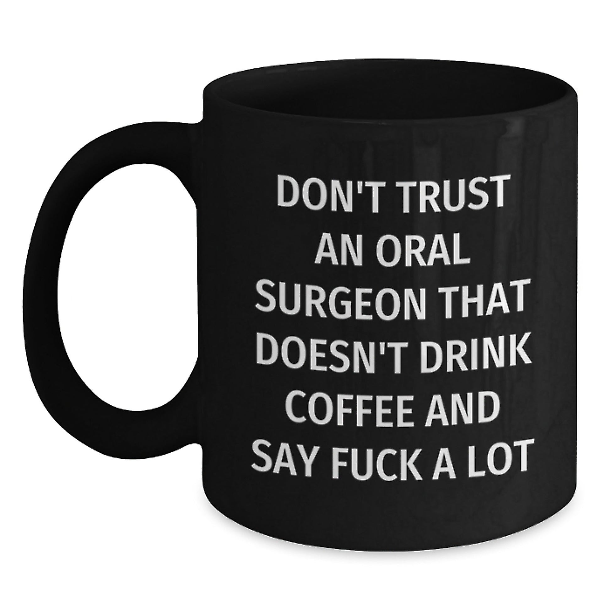 Funny Oral Surgeon Gifts from Friends and Coworkers, Unique Black Coffee Mug for Oral Surgeon, Christmas Unique Gifts - The Buy Boom