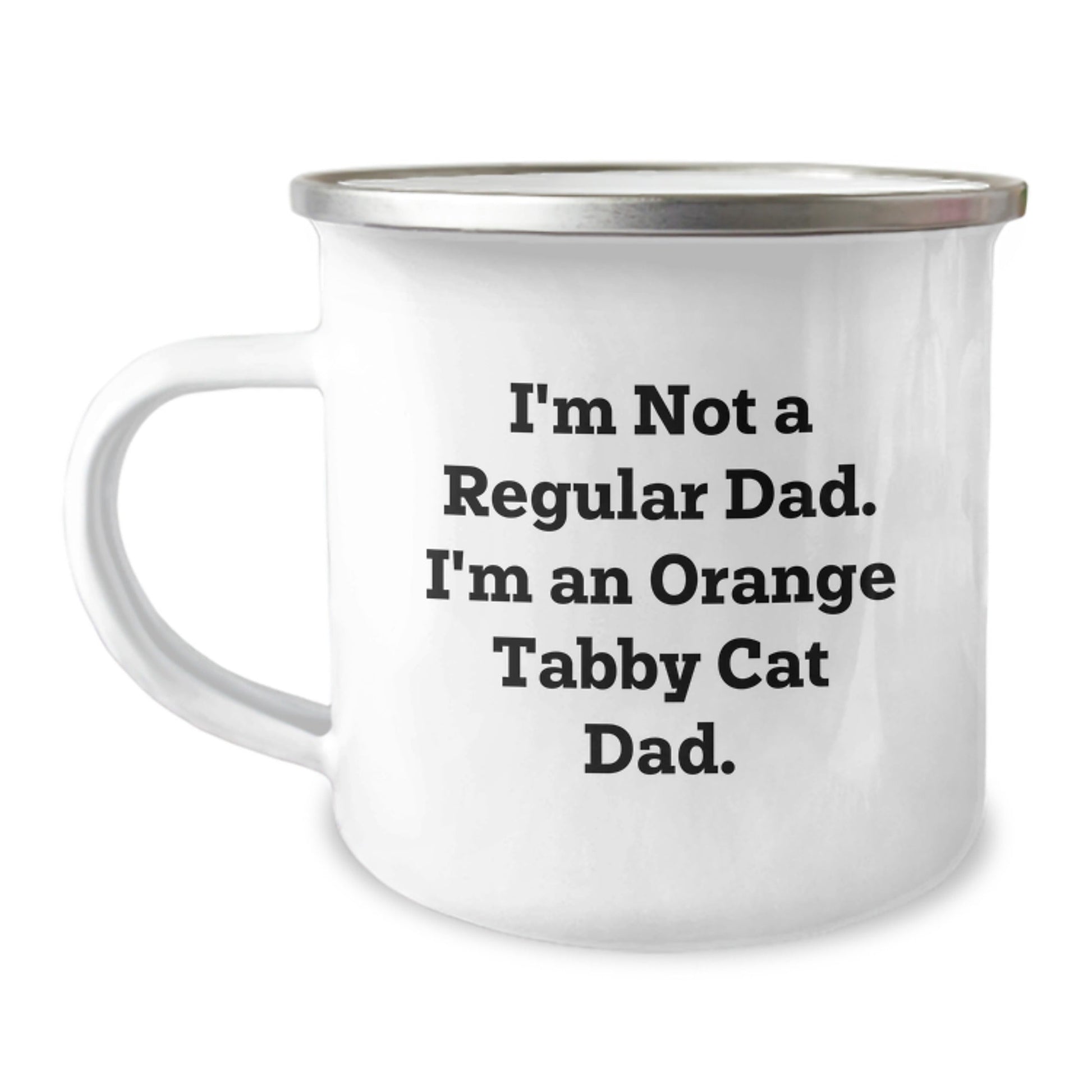 Funny Orange Tabby Cat Dad Gifts for Men - Orange Tabby Cat Camping Mug, Gifts from Dad to Orange Tabby Cat Lover, Birthday Unique Gifts - The Buy Boom