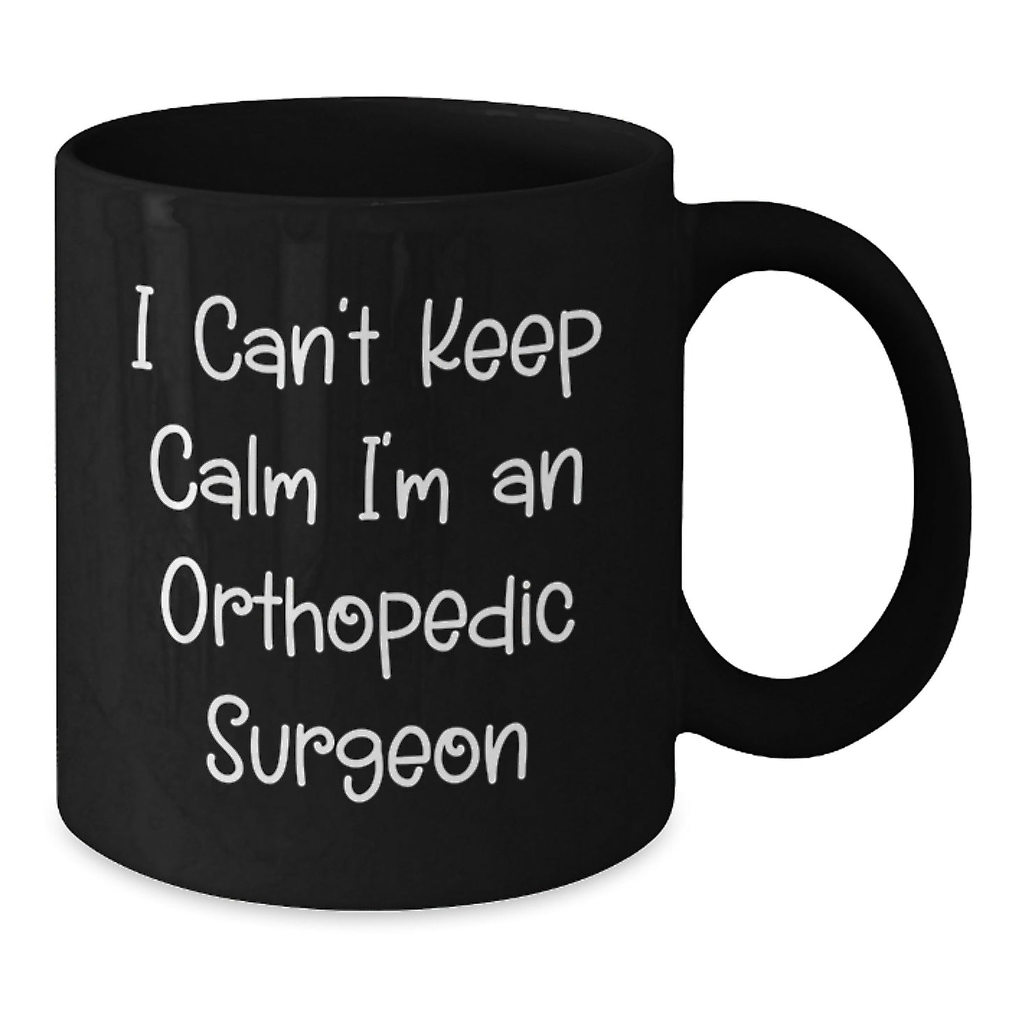 Funny Orthopedic Surgeon Gifts, I'm An Orthopedic Surgeon Black Coffee Mug for Christmas, Unique Orthopedic Surgeon Mugs from Friends and Family - The Buy Boom