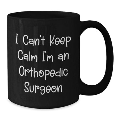 Funny Orthopedic Surgeon Gifts, I'm An Orthopedic Surgeon Black Coffee Mug for Christmas, Unique Orthopedic Surgeon Mugs from Friends and Family - The Buy Boom