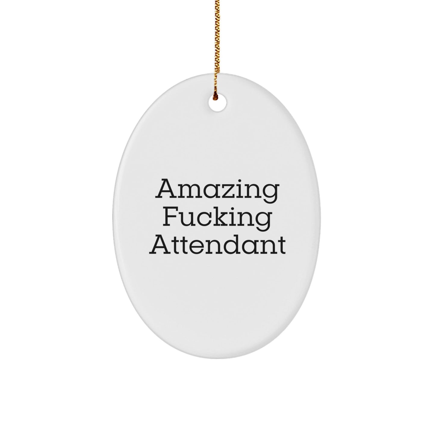 Funny Oval Ornament Gifts for Attendant Men - Gifts from Friends and Family for Christmas Unique Decorations - The Buy Boom