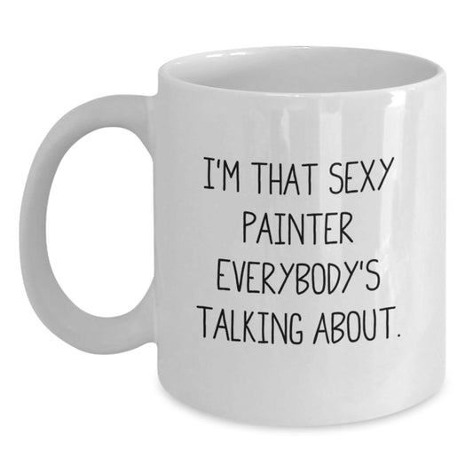 Funny Painter Gifts for Painter, White Coffee Mug, Unique Christmas Unique Gifts from Friends to Painter - The Buy Boom