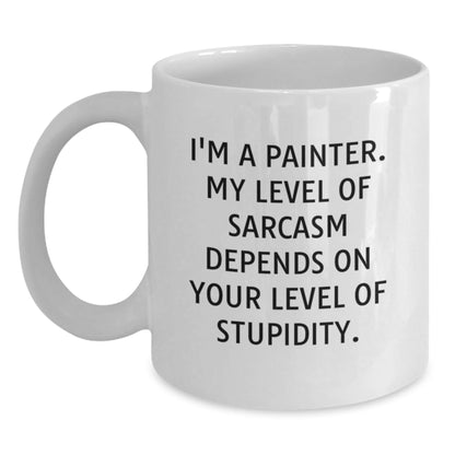 Funny Painter Gifts from Friends, Inspirational White Coffee Mug for Painter, Christmas Unique Gift - The Buy Boom