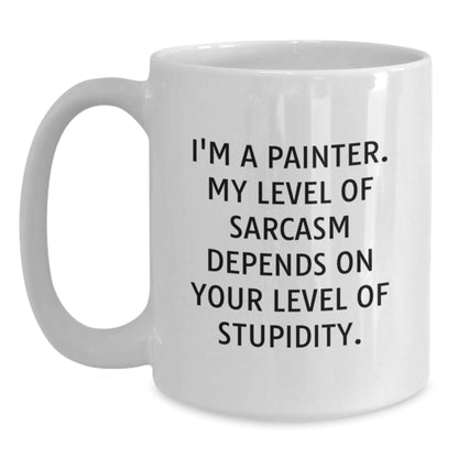 Funny Painter Gifts from Friends, Inspirational White Coffee Mug for Painter, Christmas Unique Gift - The Buy Boom