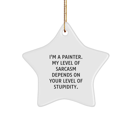 Funny Painter Star Ornament Gifts from Friends, Christmas Unique Gifts for Painter, Inspirational Star Shaped Decor - The Buy Boom