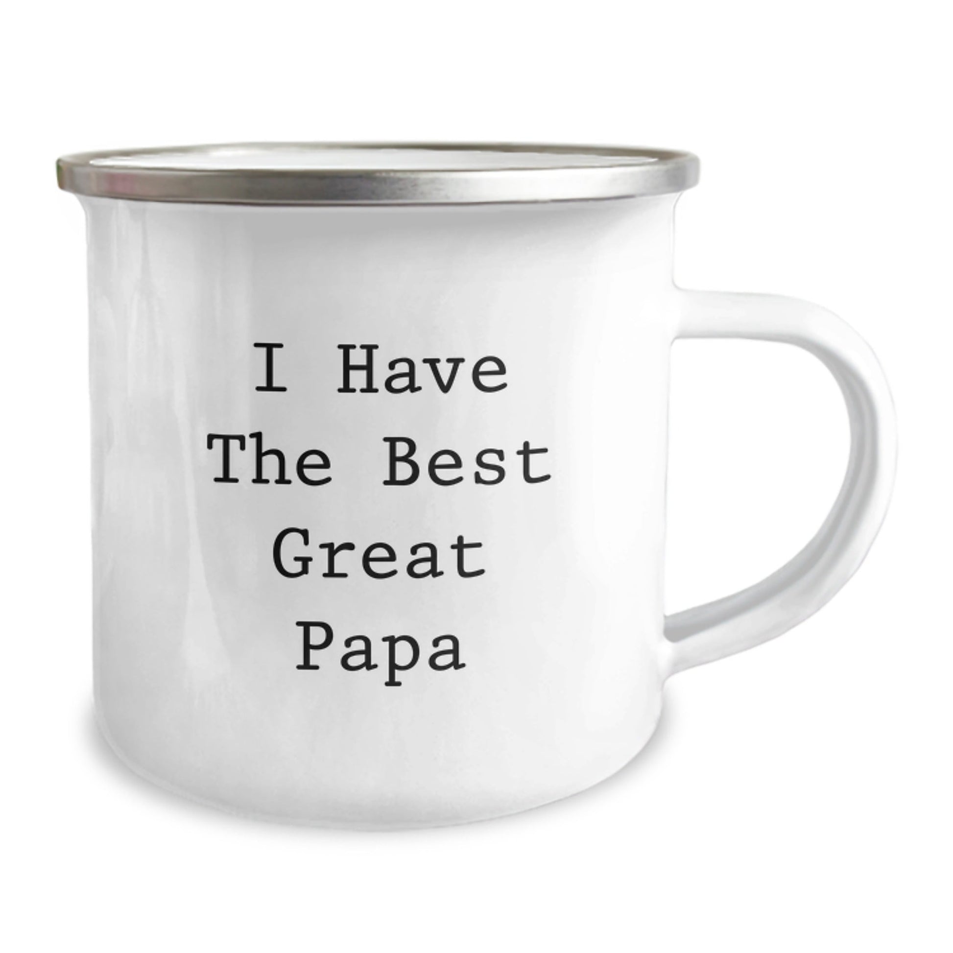 Funny Papa Gifts from Family - 'I Have The Best Great Papa' Camping Mug for Daddy's Birthday - The Buy Boom