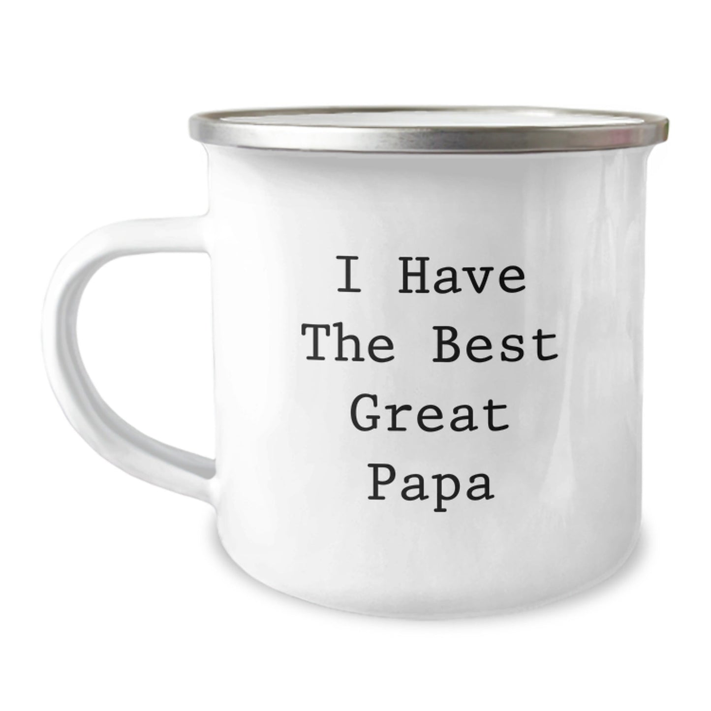 Funny Papa Gifts from Family - 'I Have The Best Great Papa' Camping Mug for Daddy's Birthday - The Buy Boom