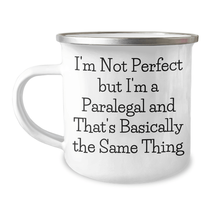 Funny Paralegal Gifts for Dad, I'm Not Perfect Camping Mug, Father's Day Unique Gifts from Family - The Buy Boom