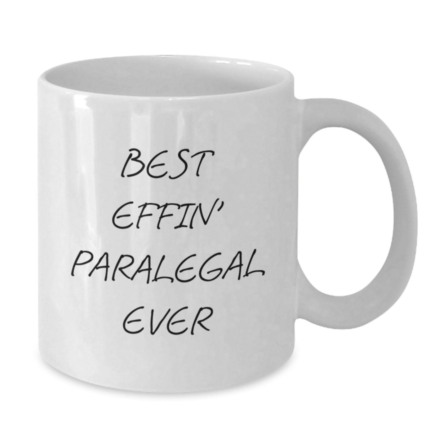 Funny Paralegal Gifts for Friends, Best Effin' Paralegal Ever White Coffee Mug for Coworkers, Unique Christmas Unique Gifts from Family - The Buy Boom