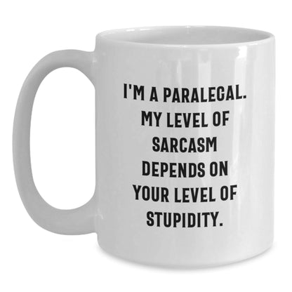 Funny Paralegal Gifts from Friends for Christmas Unique Present Ideas with White Coffee Mug - The Buy Boom