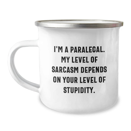 Funny Paralegal Gifts from Friends for Paralegal, Camping Mug Christmas Unique Gifts, I'm a Paralegal Mug - The Buy Boom