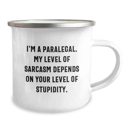 Funny Paralegal Gifts from Friends for Paralegal, Camping Mug Christmas Unique Gifts, I'm a Paralegal Mug - The Buy Boom
