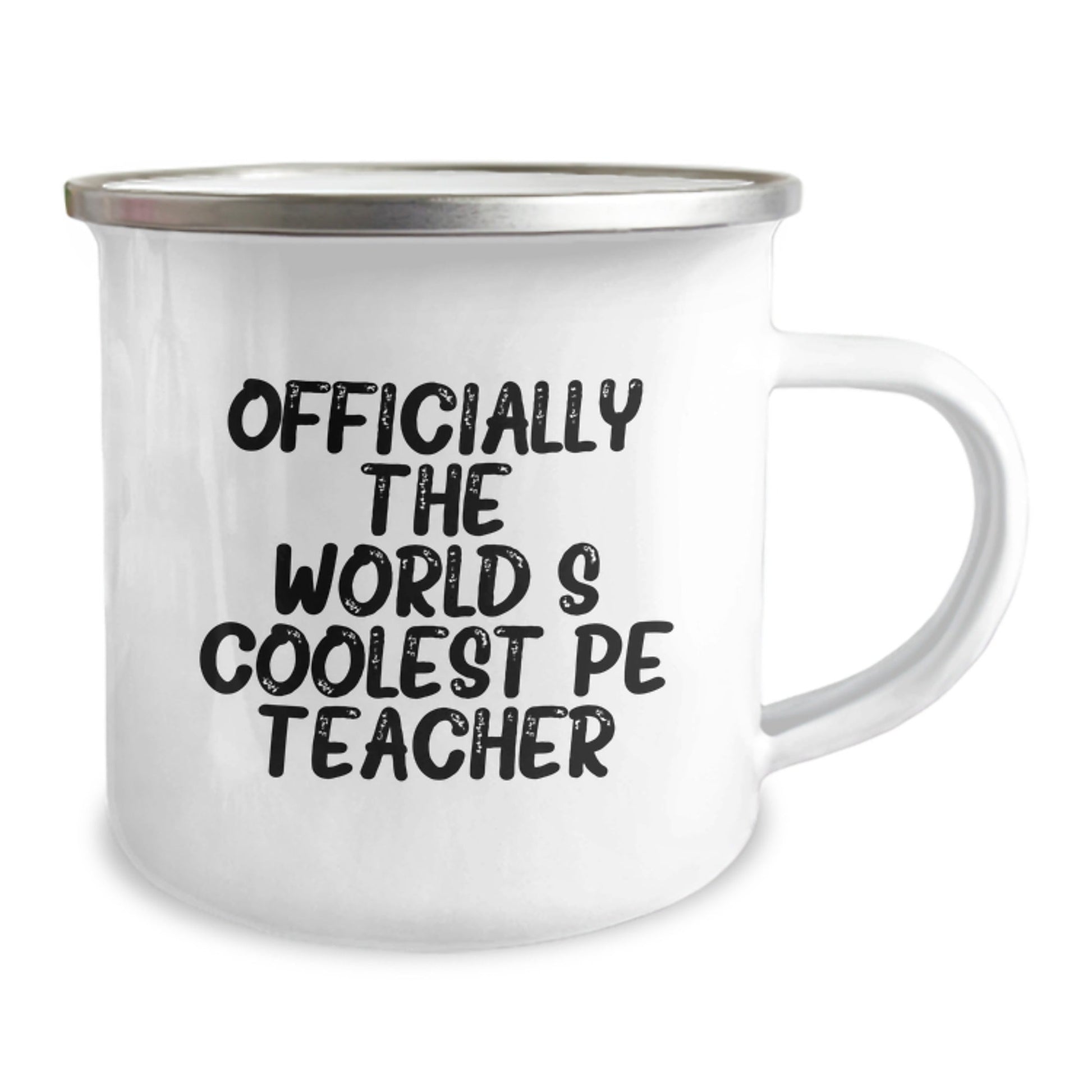 Funny PE Teacher Gifts from Friends - Officially The World's Coolest, Christmas Unique Gifts for PE Teachers, Camping Mug for Men - The Buy Boom