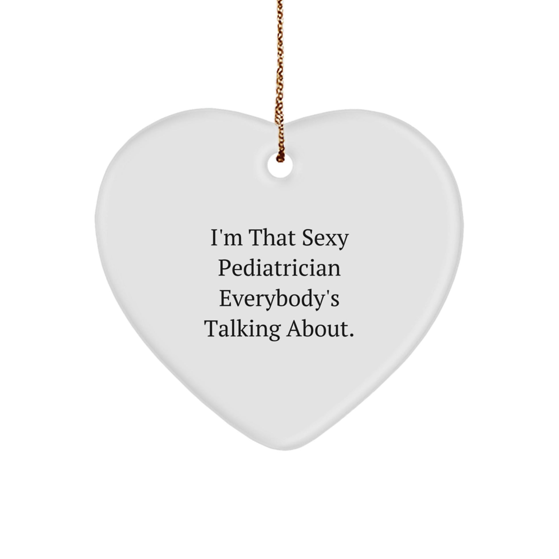 Funny Pediatrician Gifts, Heart Ornament for Christmas Cheer, Gifts from Men or Women to Pediatrician - The Buy Boom