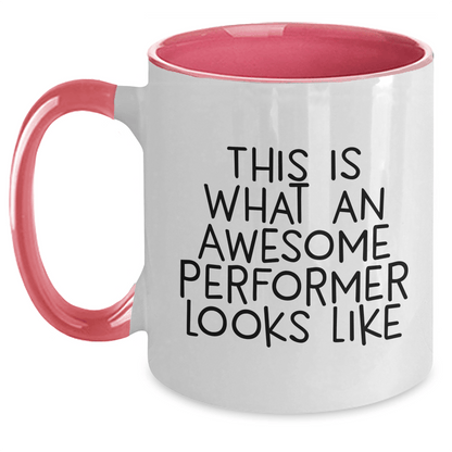 Funny Performer Gifts from Friends on Father's Day - This Is What An Awesome Performer Looks Like Two Tone Coffee Mug - The Buy Boom