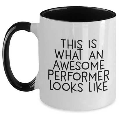 Funny Performer Gifts from Friends on Father's Day - This Is What An Awesome Performer Looks Like Two Tone Coffee Mug - The Buy Boom