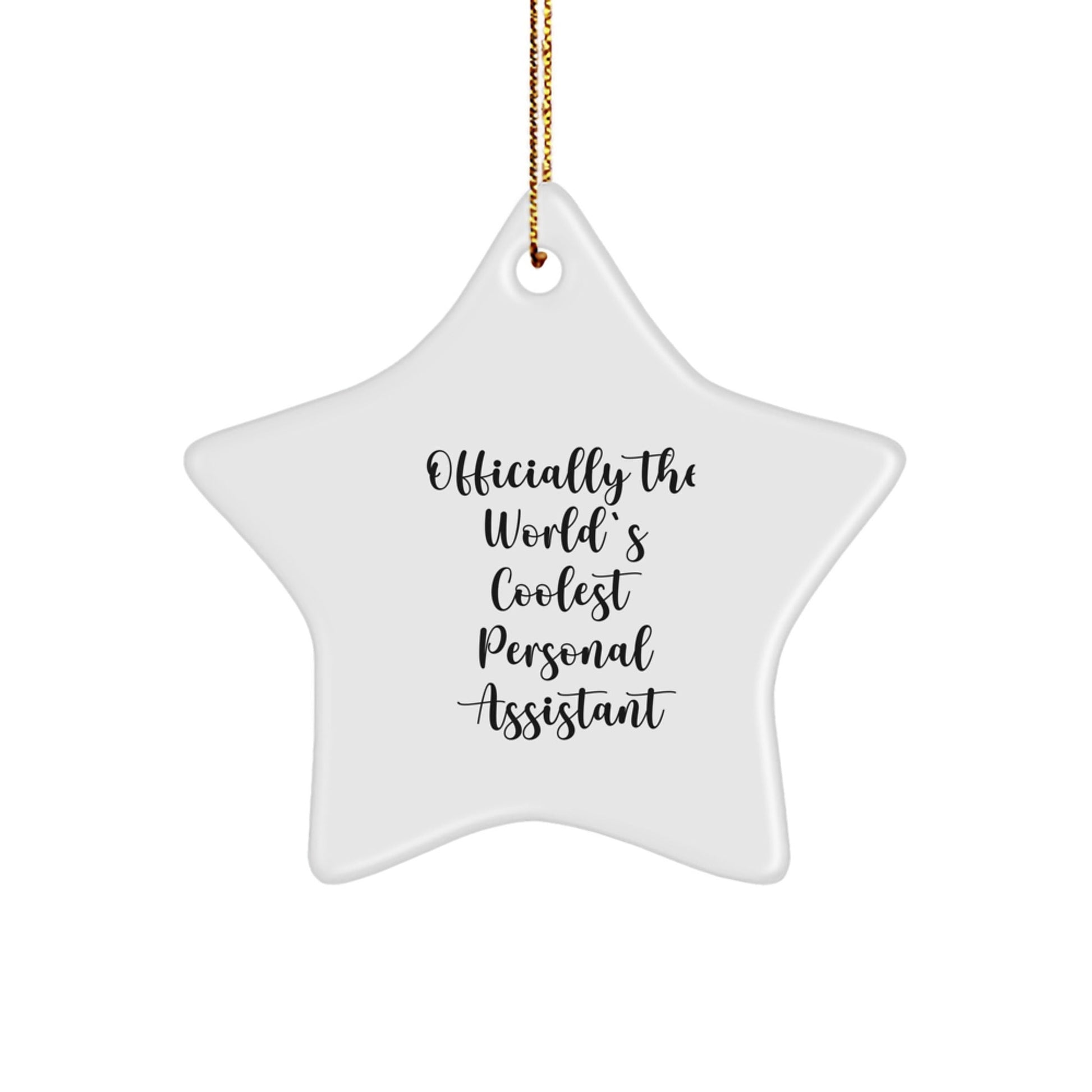 Funny Personal Assistant Gifts from Friends - Officially The World's Coolest Personal Assistant Star Ornament for Christmas - The Buy Boom