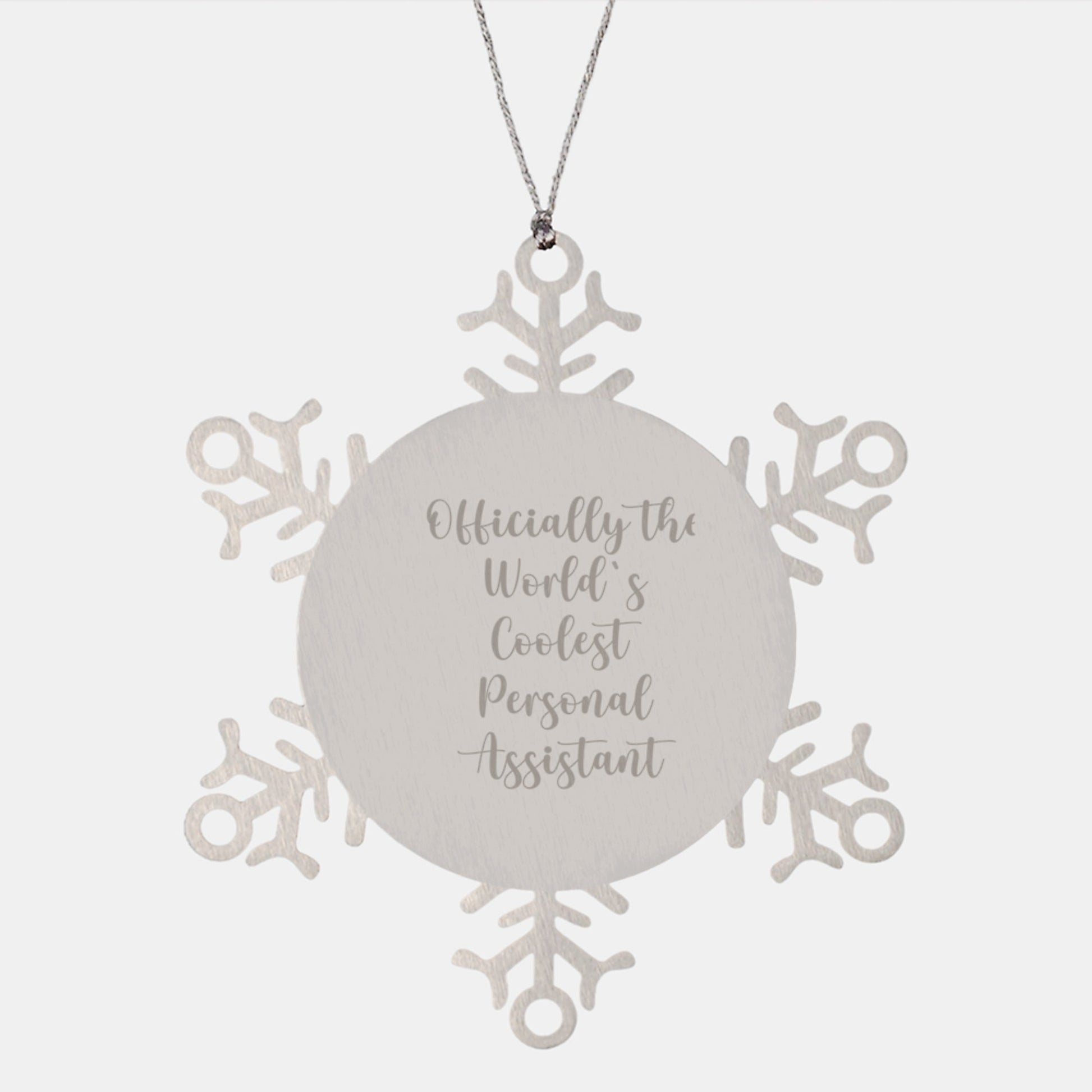 Funny Personal Assistant Snowflake Ornament Gifts from Friends for Personal Assistant Men - The Buy Boom