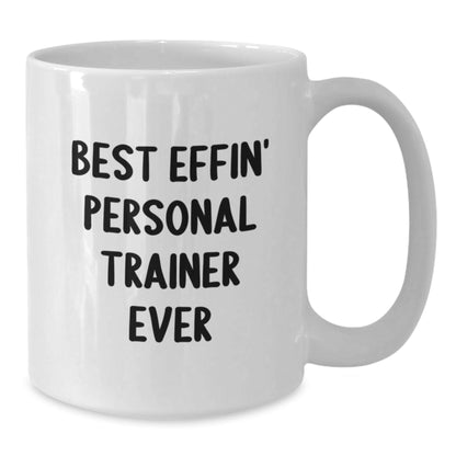 Funny Personal Trainer Gifts, White Coffee Mug for Christmas Unique Gifts from Men to Personal Trainers - The Buy Boom