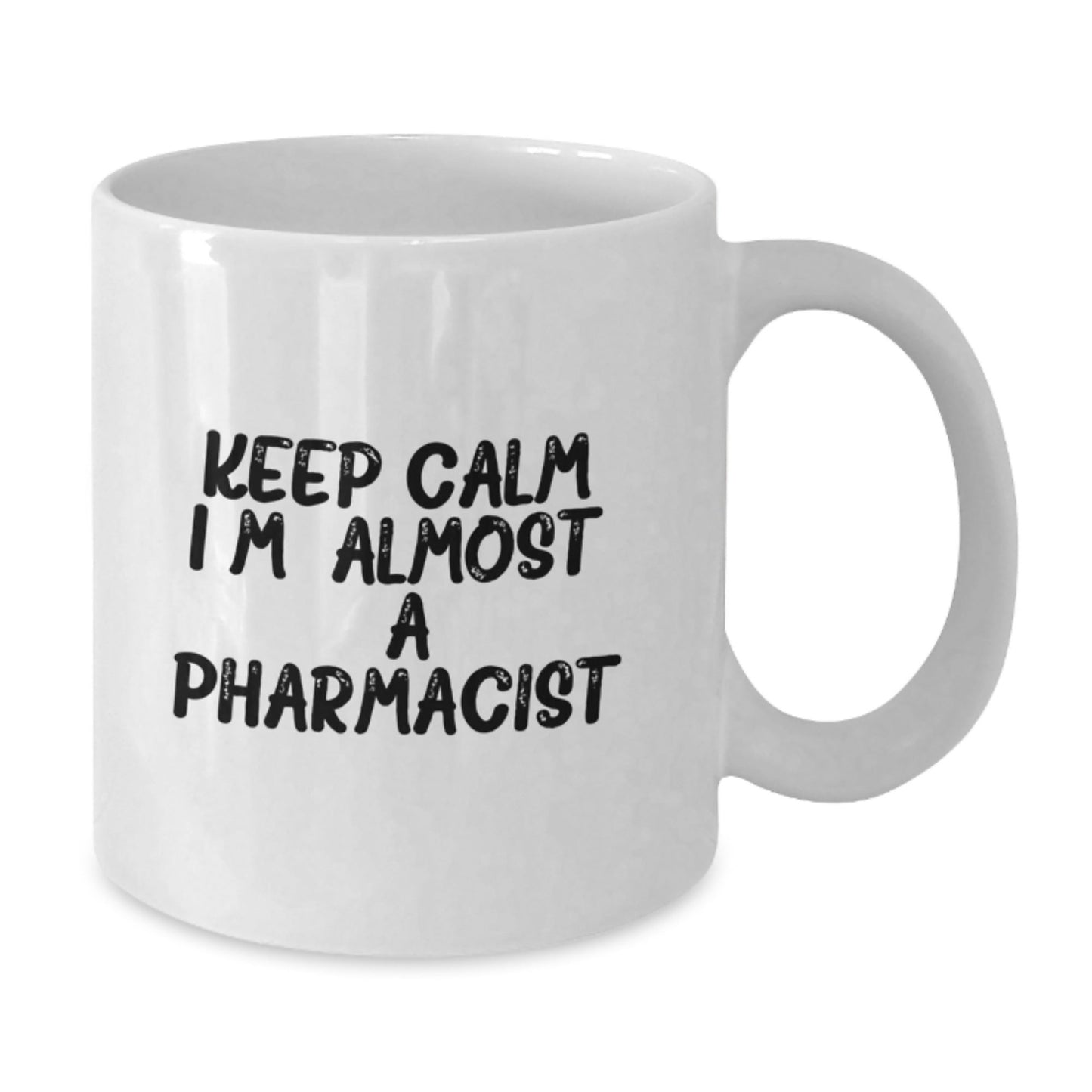 Funny Pharmacist Gifts for Christmas - White Coffee Mug - 'Keep Calm, I'm (almost) A Pharmacist.' - Gifts from Friends to Family - The Buy Boom