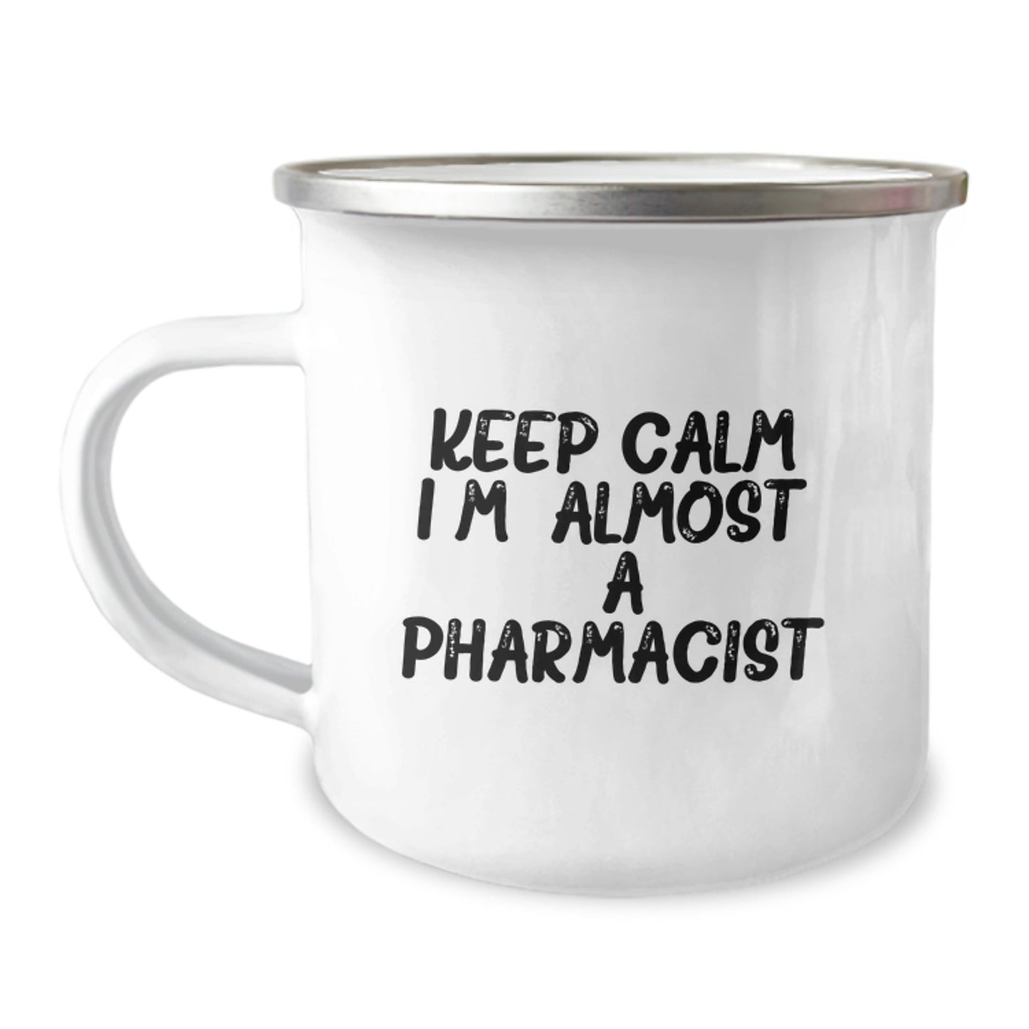 Funny Pharmacist Gifts for Men Christmas Unique Mugs - Keep Calm, I'm (almost) A Pharmacist Camping Mug - The Buy Boom