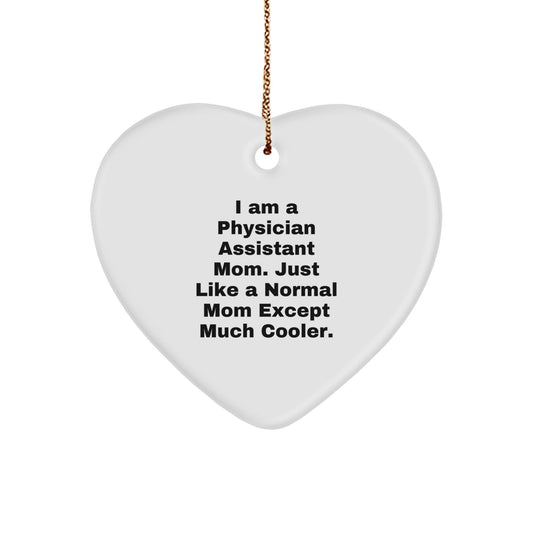 Funny Physician Assistant Gifts from Mom Unique Heart Ornament for Physician Assistant Friends Family - The Buy Boom