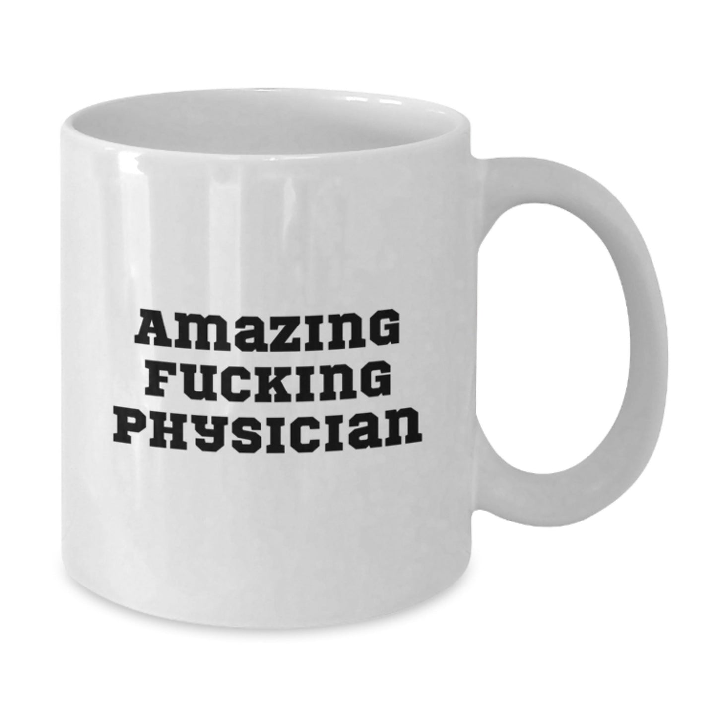 Funny Physician Gifts for Men, Unique White Coffee Mug Quotes 'Amazing F - king Physician' Christmas Unique Gifts from Men to Physician - The Buy Boom