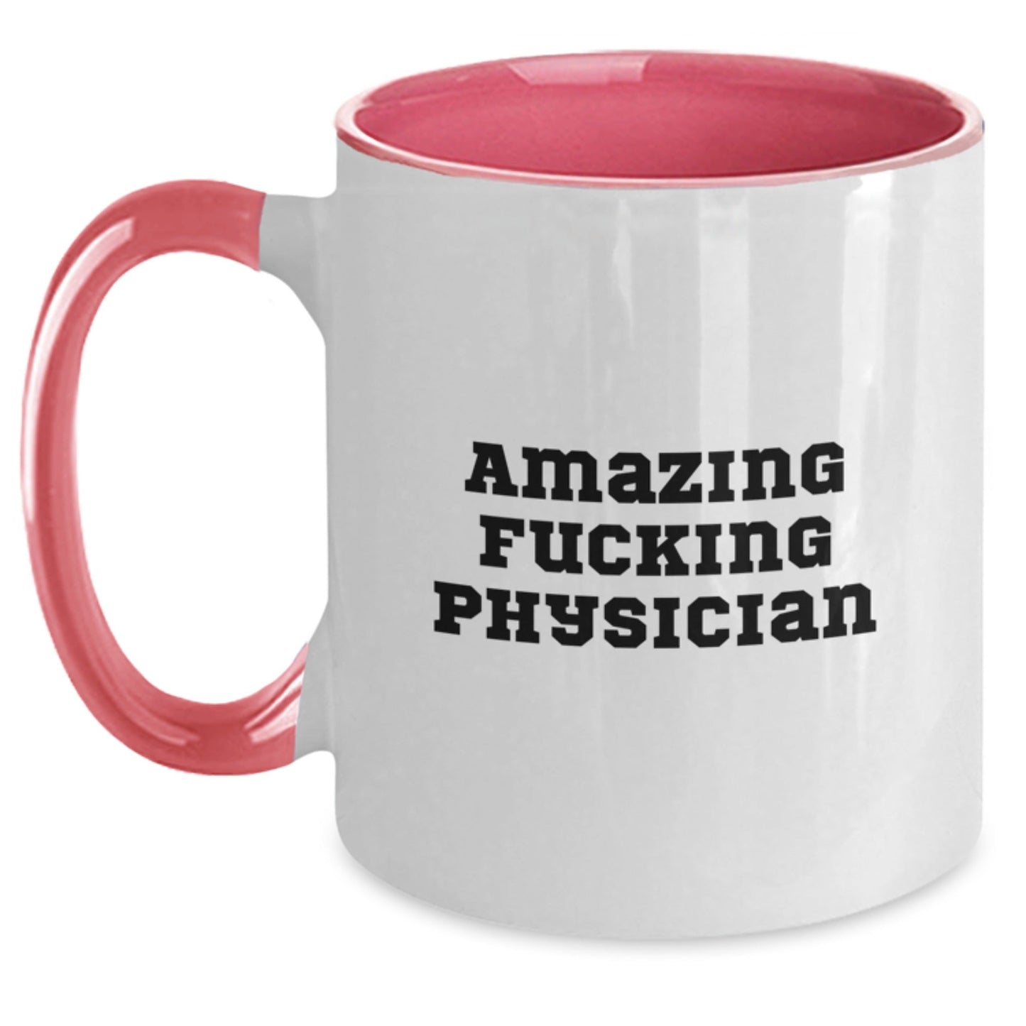 Funny Physician Gifts from Friends for Physician Men, Two Tone Coffee Mugs with Amazing F - king Physician Quote, Unique Christmas Unique Gifts for Physician - The Buy Boom