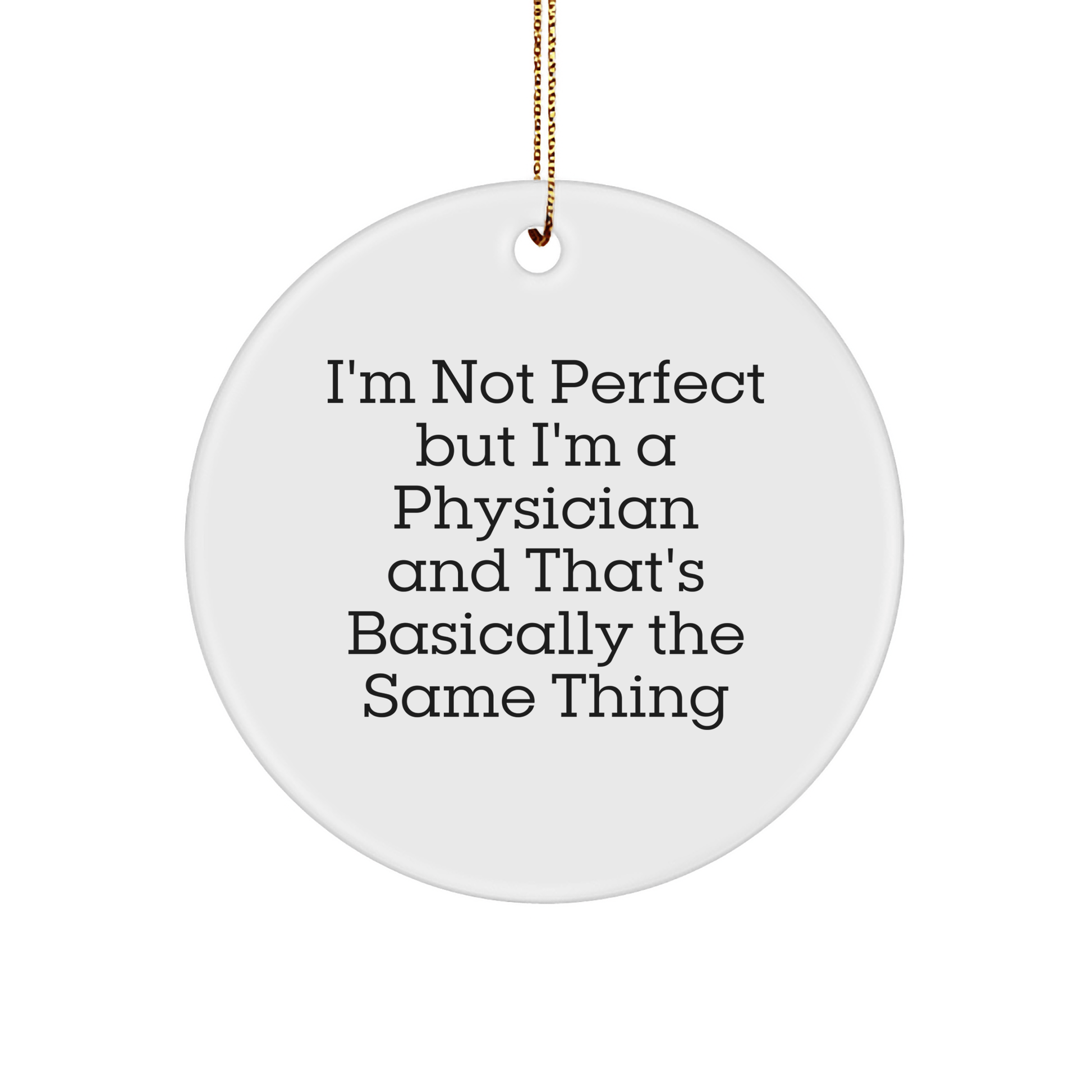 Funny Physician Gifts from Friends, Gifts for Physicians, Circle Ornament Christmas Unique Presents - The Buy Boom