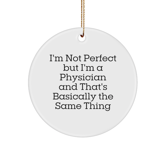 Funny Physician Gifts from Friends, Gifts for Physicians, Circle Ornament Christmas Unique Presents - The Buy Boom