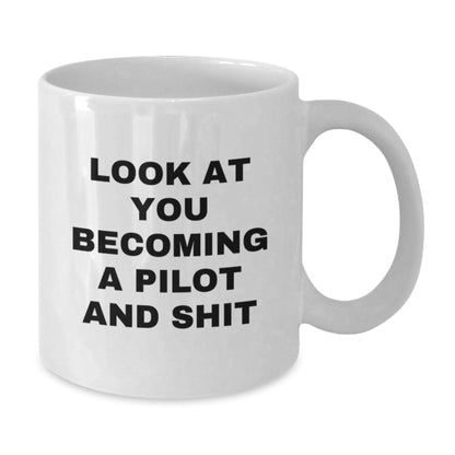 Funny Pilot Gifts for Christmas, White Coffee Mug Quote, Gifts from Friends and Family - The Buy Boom