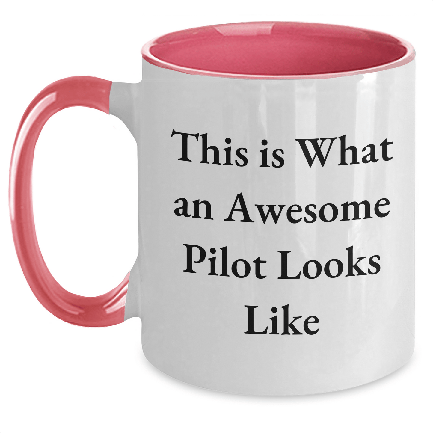 Funny Pilot Gifts from Men - This Is What An Awesome Pilot Looks Like Two Tone Coffee Mug for Father's Day - The Buy Boom