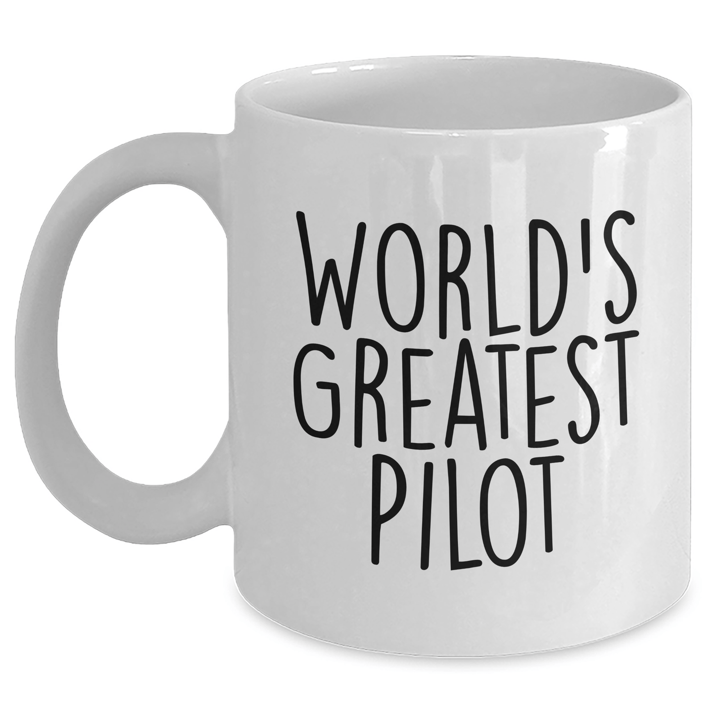 Funny Pilot Gifts from Men - World's Greatest Pilot Quote on White Coffee Mug for Father's Day - The Buy Boom