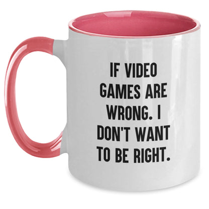 Funny Playing Video Games Quote Gifts for Men from Friends, Unique Two Tone Coffee Mug for Birthday - The Buy Boom