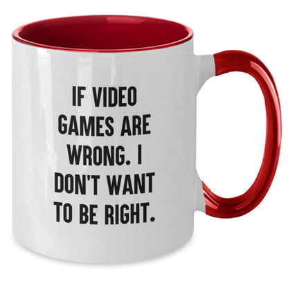 Funny Playing Video Games Quote Gifts for Men from Friends, Unique Two Tone Coffee Mug for Birthday - The Buy Boom