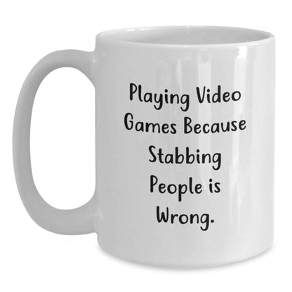 Funny Playing Video Games White Coffee Mugs for Friends Gifts from Men on Birthday Unique Gifts for Playing Video Games Enthusiasts - The Buy Boom