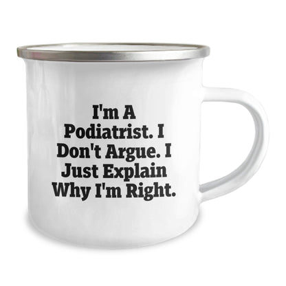 Funny Podiatrist Gifts from Friends, Unique Christmas Unique Gifts for Podiatrist, Camping Mug with Podiatrist Humor - The Buy Boom