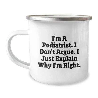 Funny Podiatrist Gifts from Friends, Unique Christmas Unique Gifts for Podiatrist, Camping Mug with Podiatrist Humor - The Buy Boom