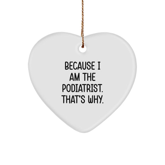 Funny Podiatrist Heart Ornament Gifts from Men to Friends for Christmas Unique - The Buy Boom